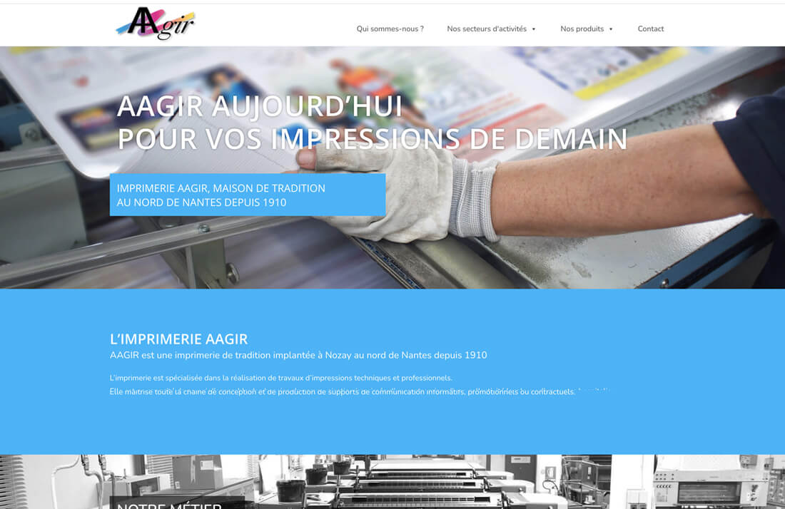 AAGIR : Design et conception du site internet
