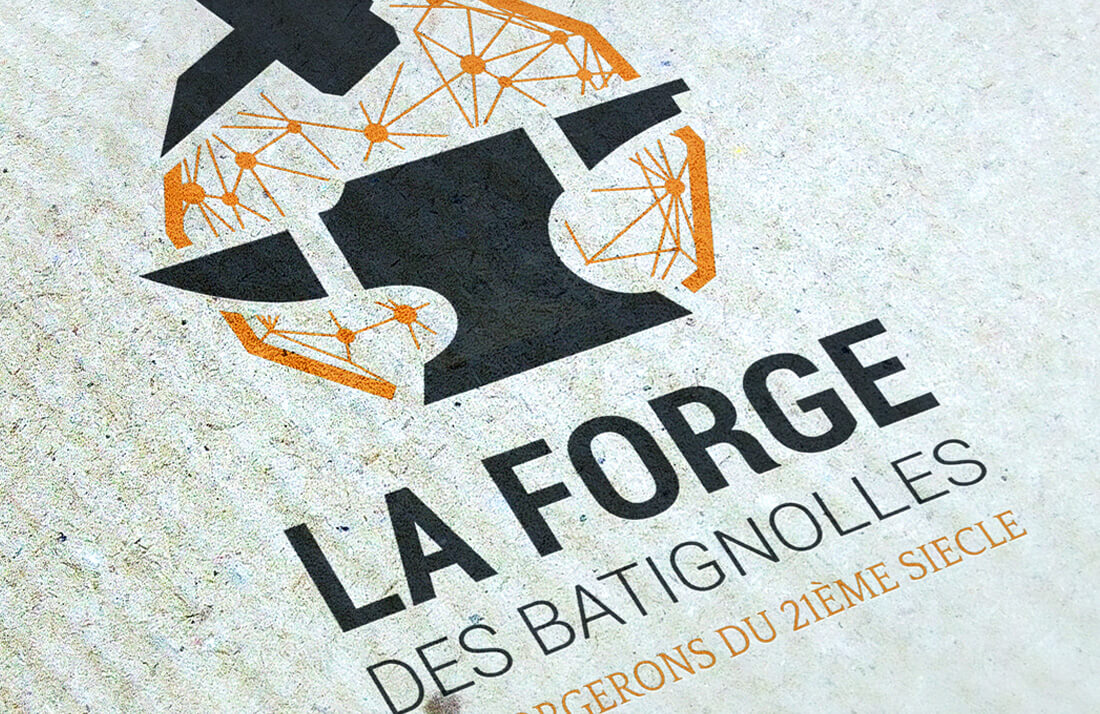 LA FORGE DES BATIGNOLLES : identité visuelle, logo et charte graphique
